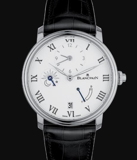 Review Blancpain Villeret Watch Price Review Demi-Fuseau Horaire 8 Jours Replica Watch 6661 1531 55B - Click Image to Close